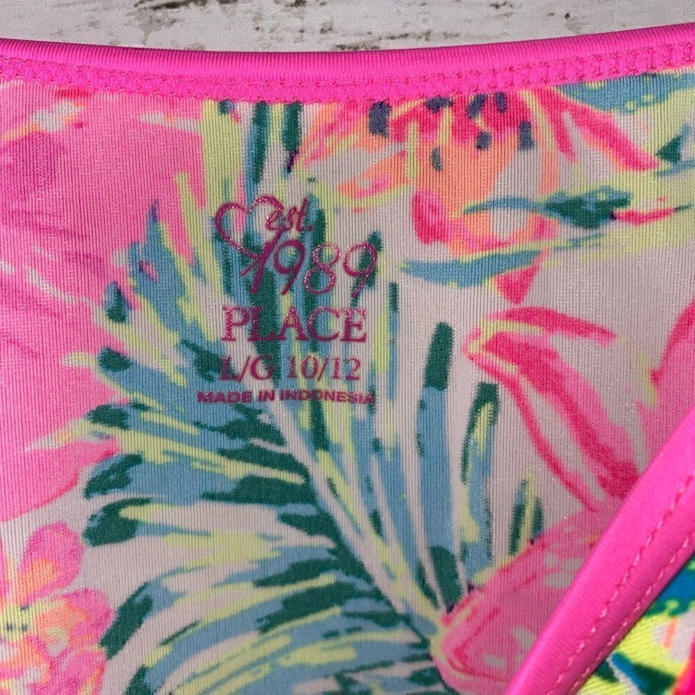 Bright Floral One-piece Bathing Suit - Picture 4 of 4